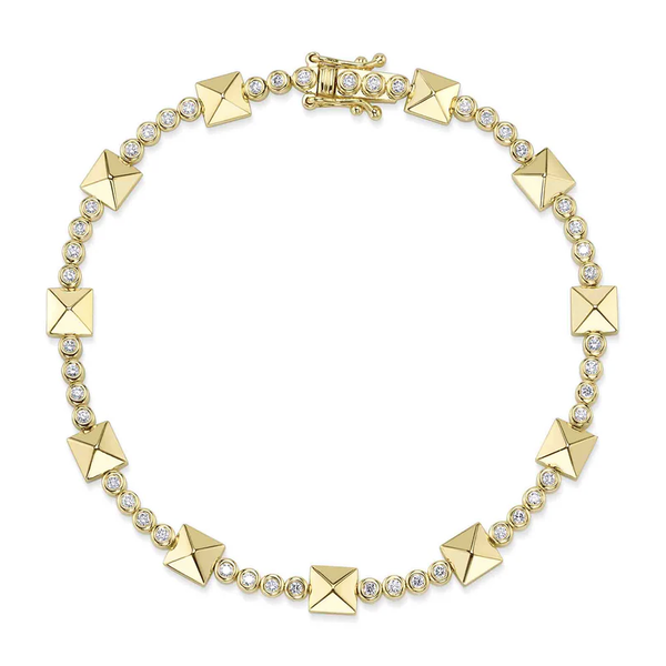 SHY CREATION INC 14kt Yellow Gold .57 Diamond Bracelet