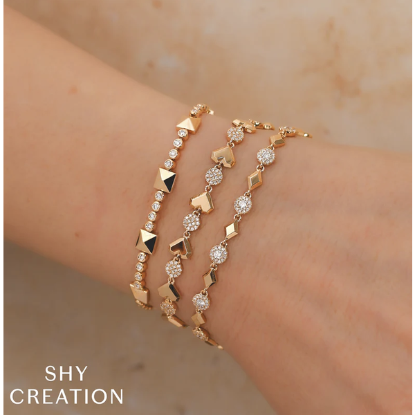 SHY CREATION INC 14kt Yellow Gold .57 Diamond Bracelet