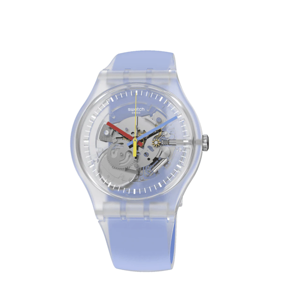 SWATCH CLEARLY BLUE STRIPED