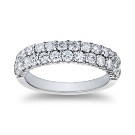 AMERICAN JEWELRY 18kt White Gold 1.30 Diamond Band