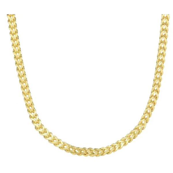 14kt Yellow Gold 4.4mm 24" Franco Chain