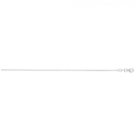 18kt White Gold 1mm Cable Chain