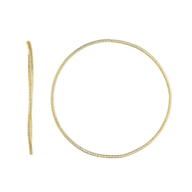 14kt Yellow Gold Diamond Cut Hoops