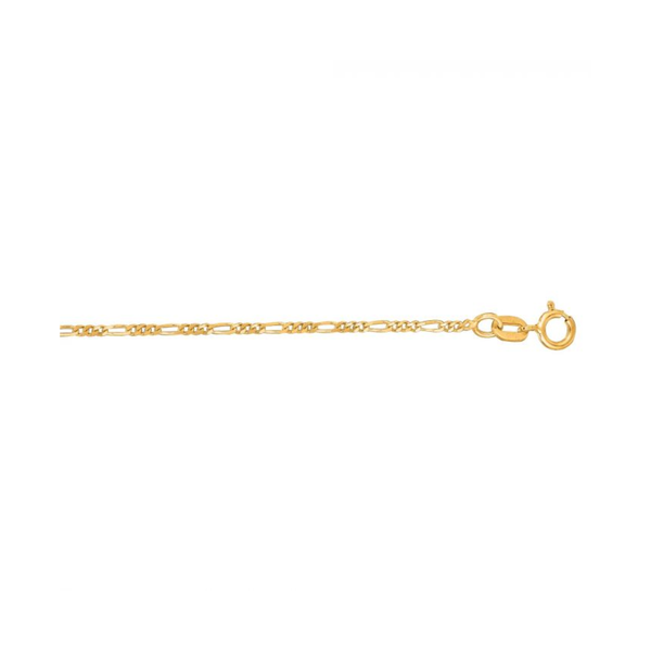 14kt Yellow Gold 1.9mm 18" Figaro Chain