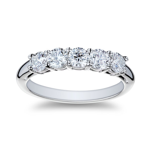AMERICAN JEWELRY Platinum 1.00ct Diamond Band