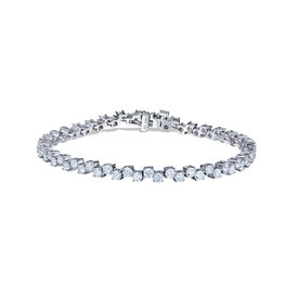 AMERICAN JEWELRY 18kt White Gold 4.20 Diamond Zig Zag Bracelet