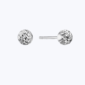 PLATINUM BORN Platinum 4mm Lunar Studs