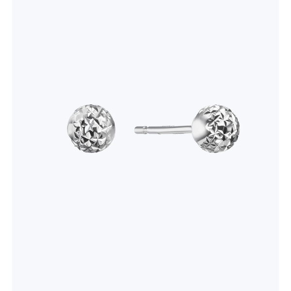 PLATINUM BORN Platinum 4mm Lunar Studs