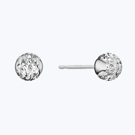 PLATINUM BORN Platinum 4.5mm Lunar Studs