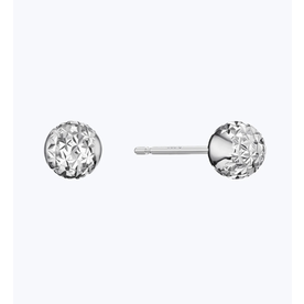 PLATINUM BORN Platinum 4.5mm Lunar Studs