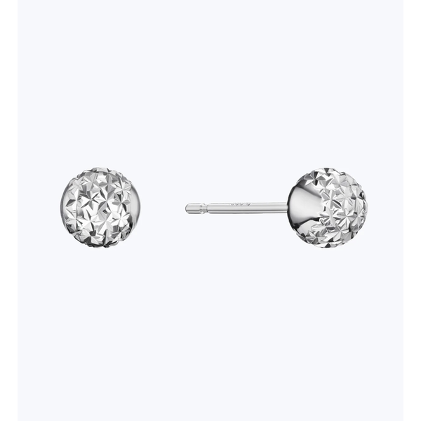 PLATINUM BORN Platinum 4.5mm Lunar Studs