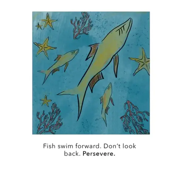 MONICA RICH KOSANN 18kt Yellow Gold  "Perseverance" White Ceramic Fish