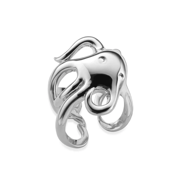 MONICA RICH KOSANN Stirling Silver "Intuition" Octopus Ring
