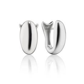 MONICA RICH KOSANN Stirling Silver Large Perseverance Sculptural Fish Huggie Earrings
