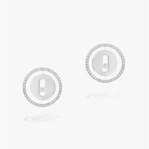 MESSIKA 18kt White Gold Lucky Move Stud Earrings MESSIKA 18kt White Gold Lucky Move Stud Earrings