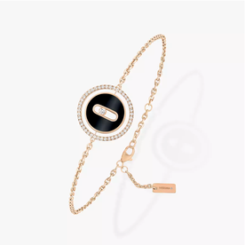 MESSIKA 18kt Rose Gold Luck Move Diamond & Onyx Bracelet