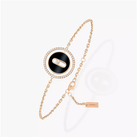 MESSIKA 18kt Rose Gold Luck Move Diamond & Onyx Bracelet