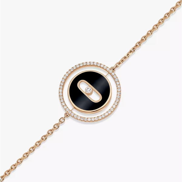 MESSIKA 18kt Rose Gold Luck Move Diamond & Onyx Bracelet