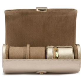 WOLF DESIGNS Palermo Watch Roll Pewter