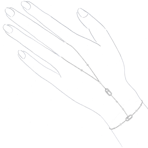 MESSIKA 12021-WG - 18kw Move Uno Hand Bracelet