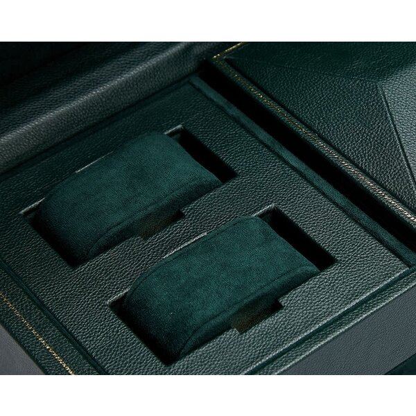 WOLF DESIGNS British Racing Triple Watch Winder with Storage