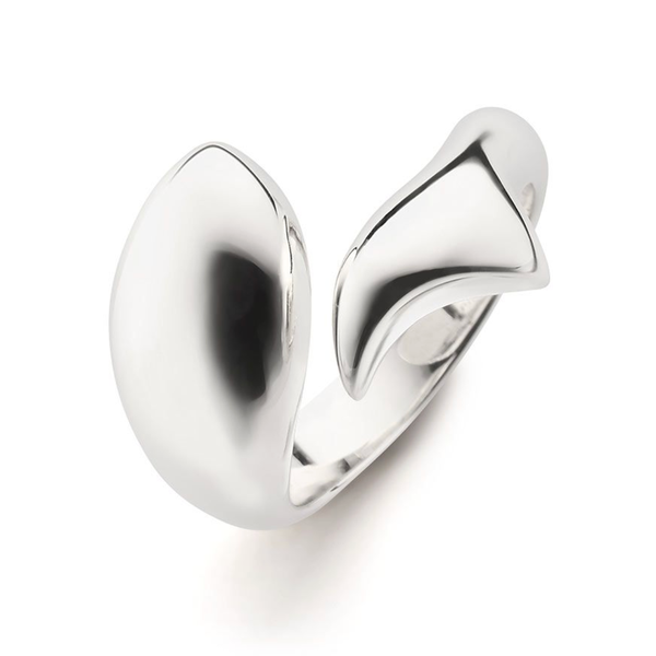 MONICA RICH KOSANN "Perseverance" Fish Sterling Silver Ring