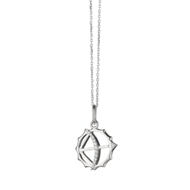 MONICA RICH KOSANN Mini "Apollo" Sterling Silver Charm with Sapphires - Strength