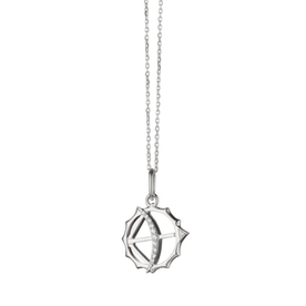MONICA RICH KOSANN Mini "Apollo" Sterling Silver Charm with Sapphires - Strength