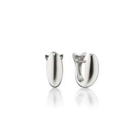 MONICA RICH KOSANN Sterling Silver Small Perseverance Huggie Earrings