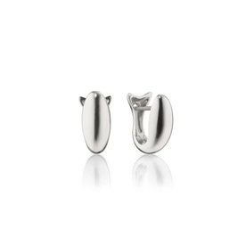 MONICA RICH KOSANN Sterling Silver Small Perseverance Huggie Earrings
