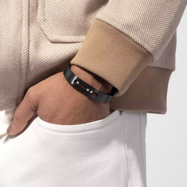 MESSIKA Move Titanium Graphite Bangle