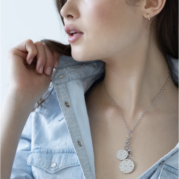 MONICA RICH KOSANN 18" "Design Your Own" Short Charm Chain Necklace, 2 Charm Stations