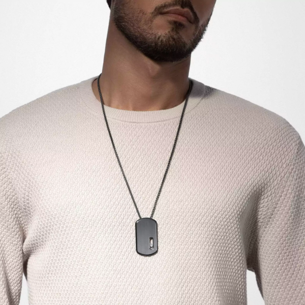 MESSIKA Move Titanium Graphite LM Pendant Necklace