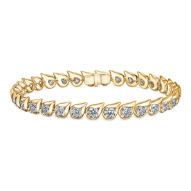 HEARTS ON FIRE LLC LU Droplet Bracelet
