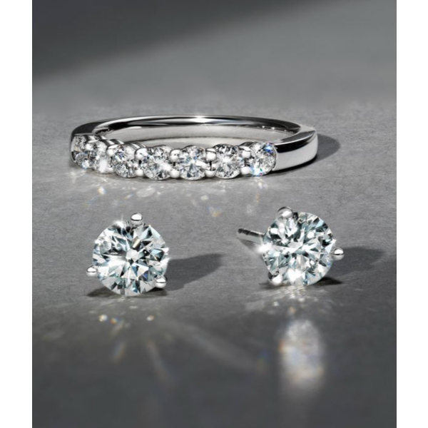 HEARTS ON FIRE LLC .70-.78ct Hearts on Fire 18kt White Gold Stud Earrings