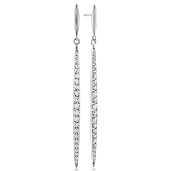 HEARTS ON FIRE LLC 18ky Classic Stiletto Diamond Earrings .82ct-.92ct