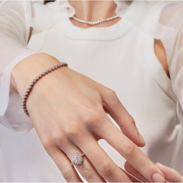 HEARTS ON FIRE LLC Temptation Three-Prong Bracelet