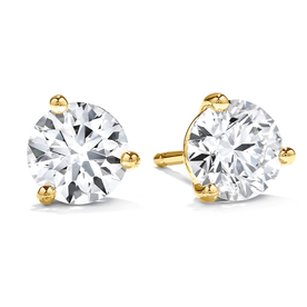 HEARTS ON FIRE LLC Three-Prong Stud Earrings