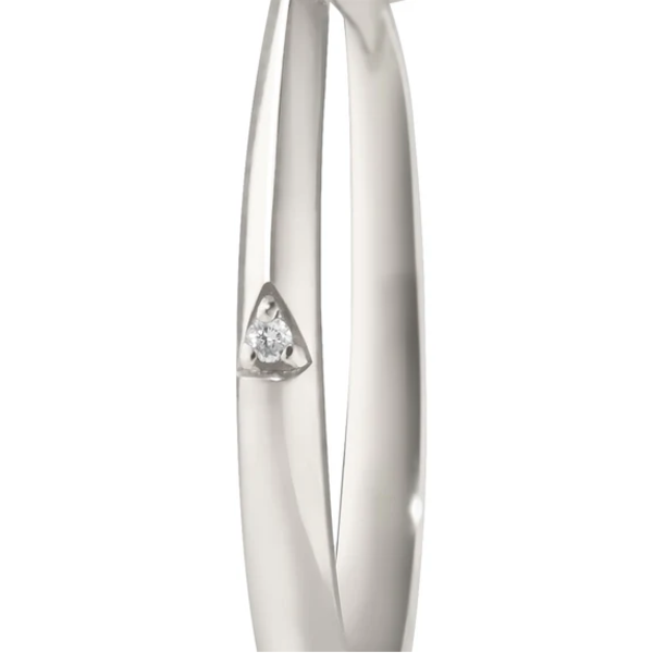 MONICA RICH KOSANN "Points North" Round Rock Crystal Ring with White Sapphires