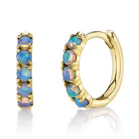 SHY CREATION INC SC55026580 - 14ky .25 Opal Huggie Earrings