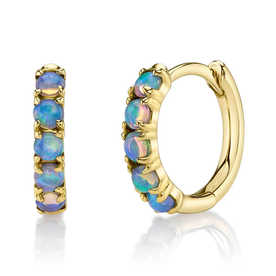 SHY CREATION INC SC55026580 - 14ky .25 Opal Huggie Earrings