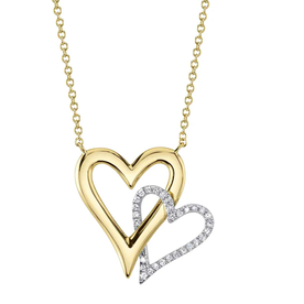SHY CREATION INC SC55026852 - 14kyw .08 Dia Heart Pendant