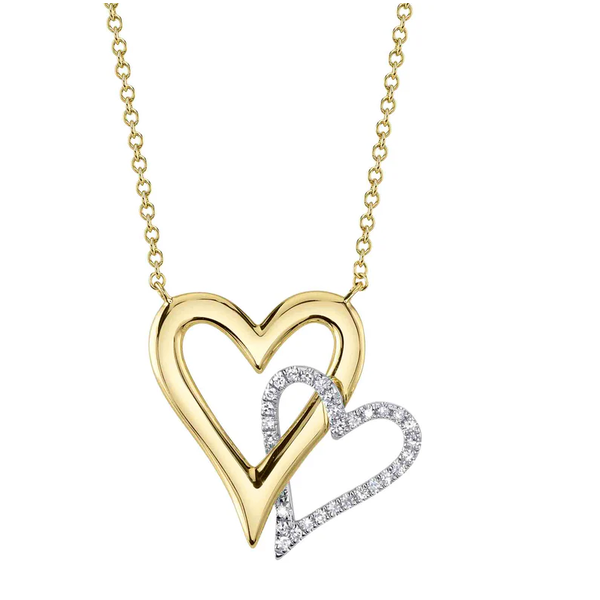 SHY CREATION INC SC55026852 - 14kyw .08 Dia Heart Pendant