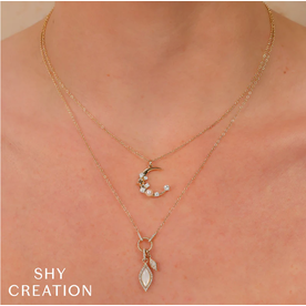 SHY CREATION INC SC55027635 - 14ky .30 Dia Pearl Moon Pendant SHY CREATION INC SC55027635 - 14ky .30 Dia Pearl Moon Pendant