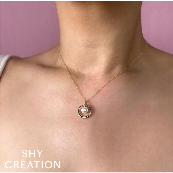 SHY CREATION INC SC36214770 - 14ky .03 Dia Pearl Pendant