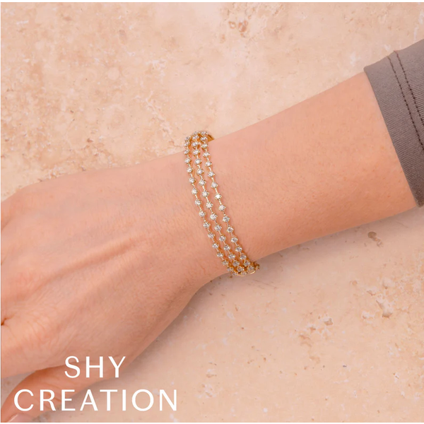 SHY CREATION INC SC55028708ZS - 14ky 2.24 Dia Crown Bangle