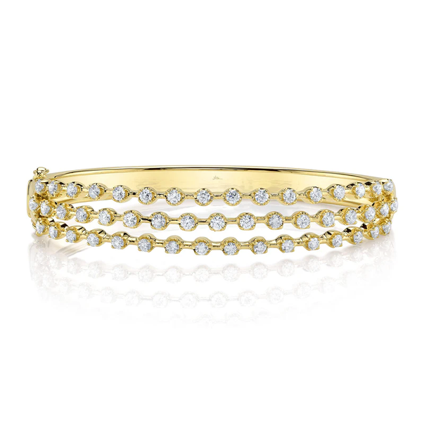 SHY CREATION INC SC55028708ZS - 14ky 2.24 Dia Crown Bangle