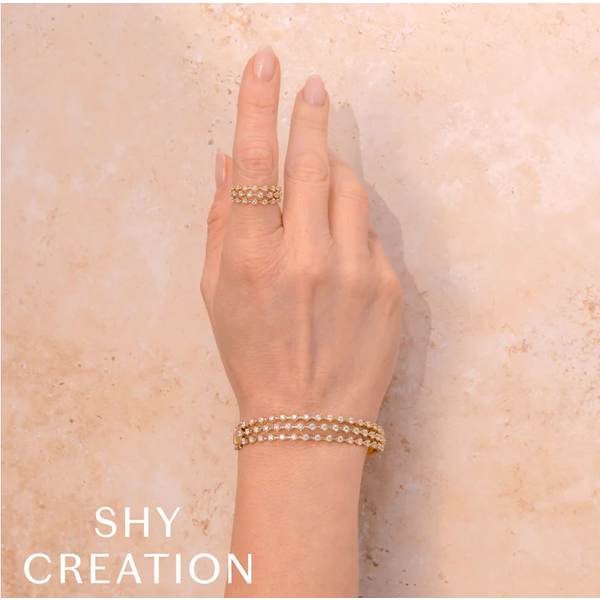 SHY CREATION INC SC55028708ZS - 14ky 2.24 Dia Crown Bangle
