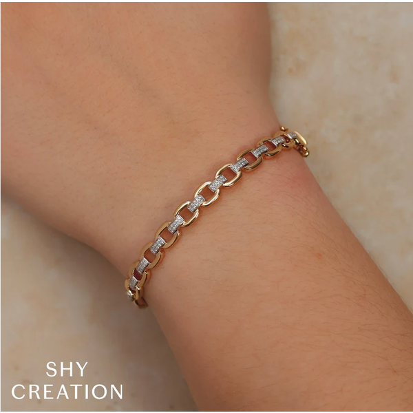 SHY CREATION INC SC55026598RDZS - 14ky .25 Dia Link Bracelet