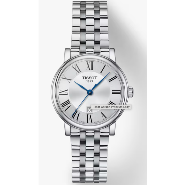 TISSOT watches T1222101103300 - Carson Prem Lady's SS Br sl rom